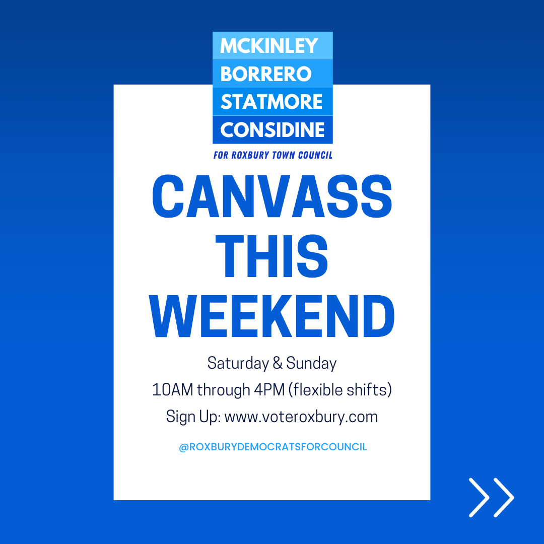 Canvass this weekend image with event details